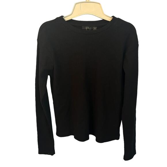 RDI NWT Black Top Shirt Blouse Size Small - Picture 1 of 7